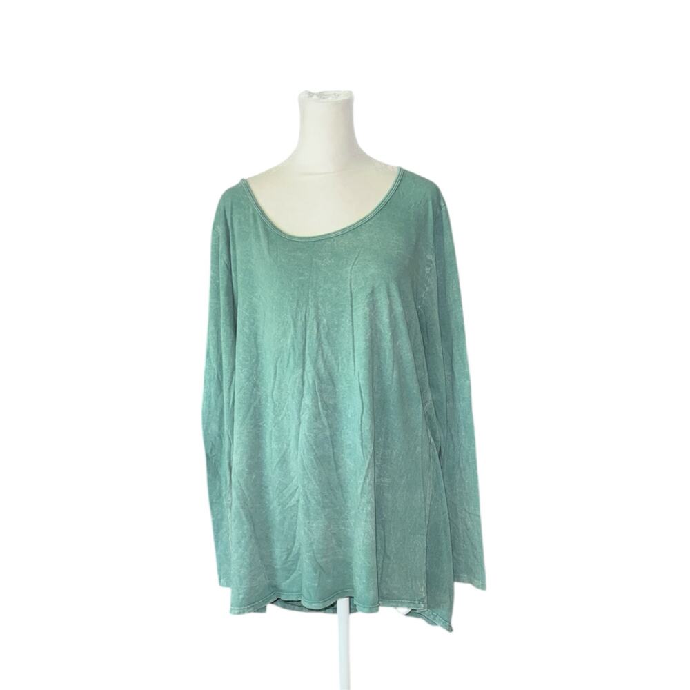 Last‎ Chance LuLaRoe Womens 2XL Mineral Wash Sage Green Long Sleeve Pullover Top